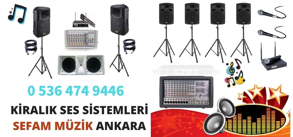 Kiralık Ses Sistemi Hoparlör Ankara 0536 474 94 46 - 0552 474 94 46