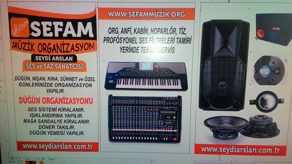 Ankara GÖKSU ALTAY MAH. Sefam Müzik Organizasyon 0536 474 94 46 - 0552 474 94 46