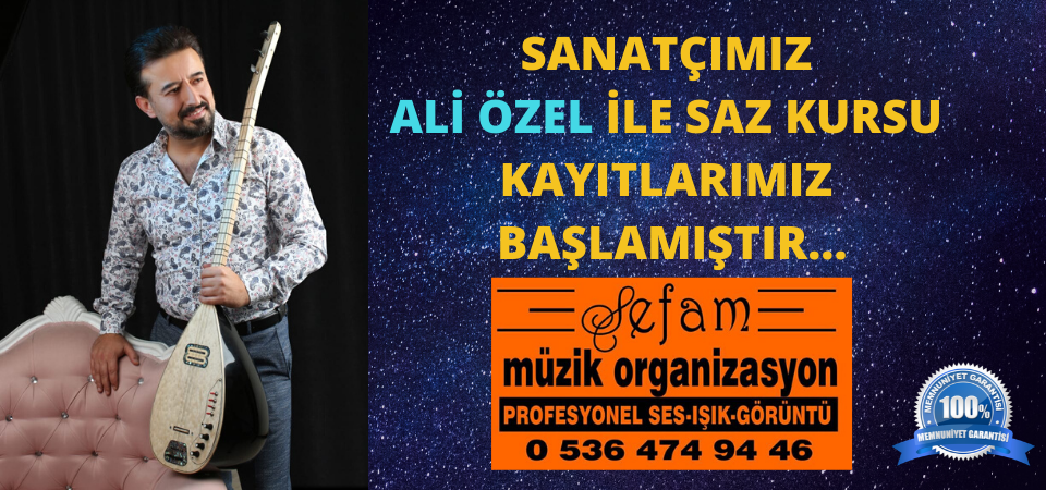 Ankara YURTÇU AŞAĞIYURTÇU MAH. SANATÇIMIZ ANKARALI ALİ ÖZEL İLE SAZ KURSU KAYITLARIMIZ BAŞLAMIŞTIR... 0536 474 94 46 - 0552 474 94 46